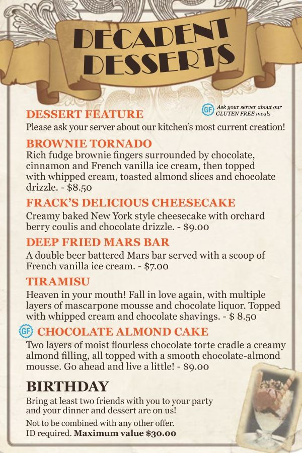 Decadent Desserts